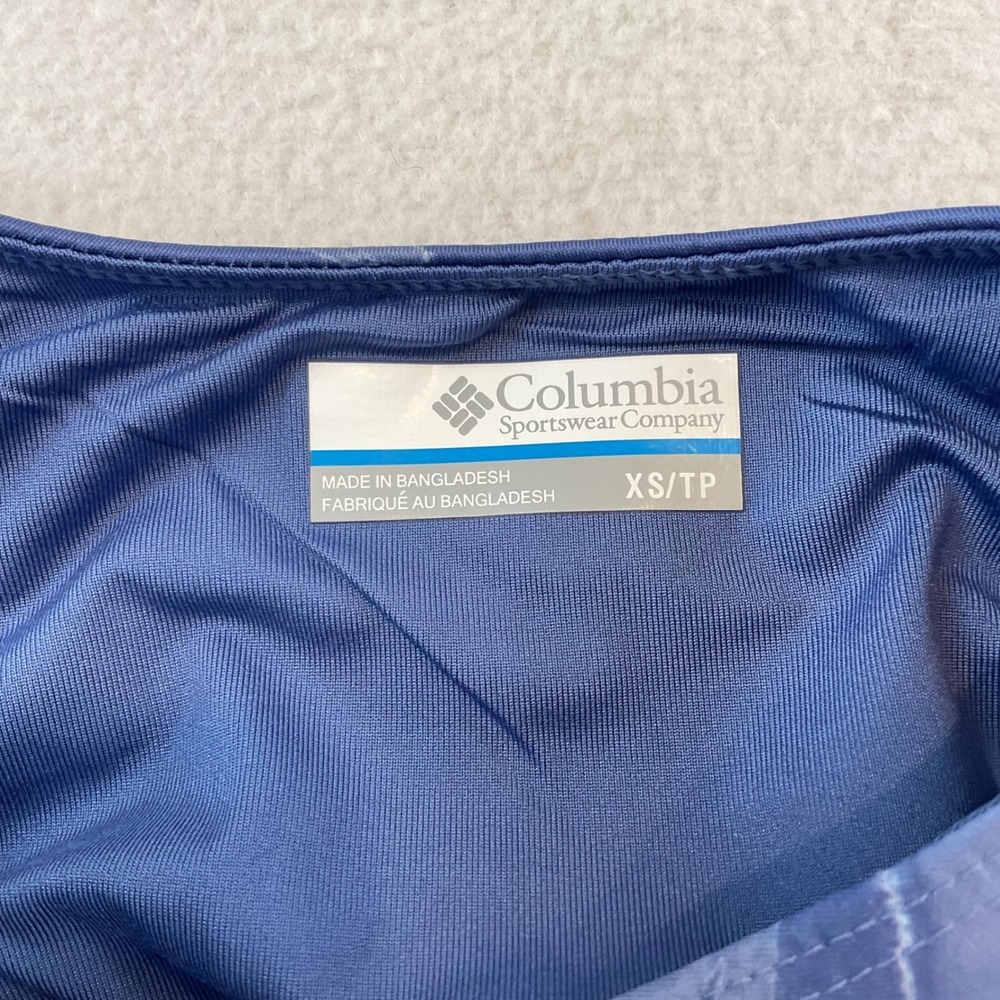 Columbia PFG Freezer III Dress Blue Marble Floral Swirl Sleeveless Small Womens - Picture 10 of 14